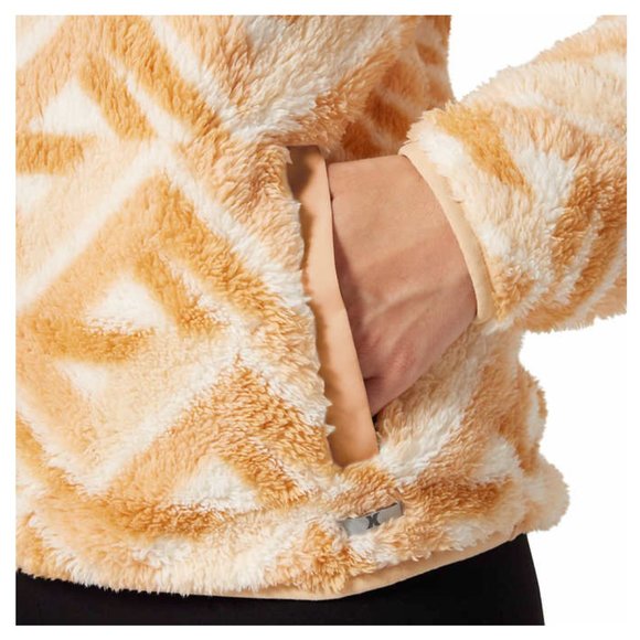 🌸  NWT Hurley Ladies' Snap Plush Pullover in Orange (size L - XL - 2X) - Picture 2 of 7
